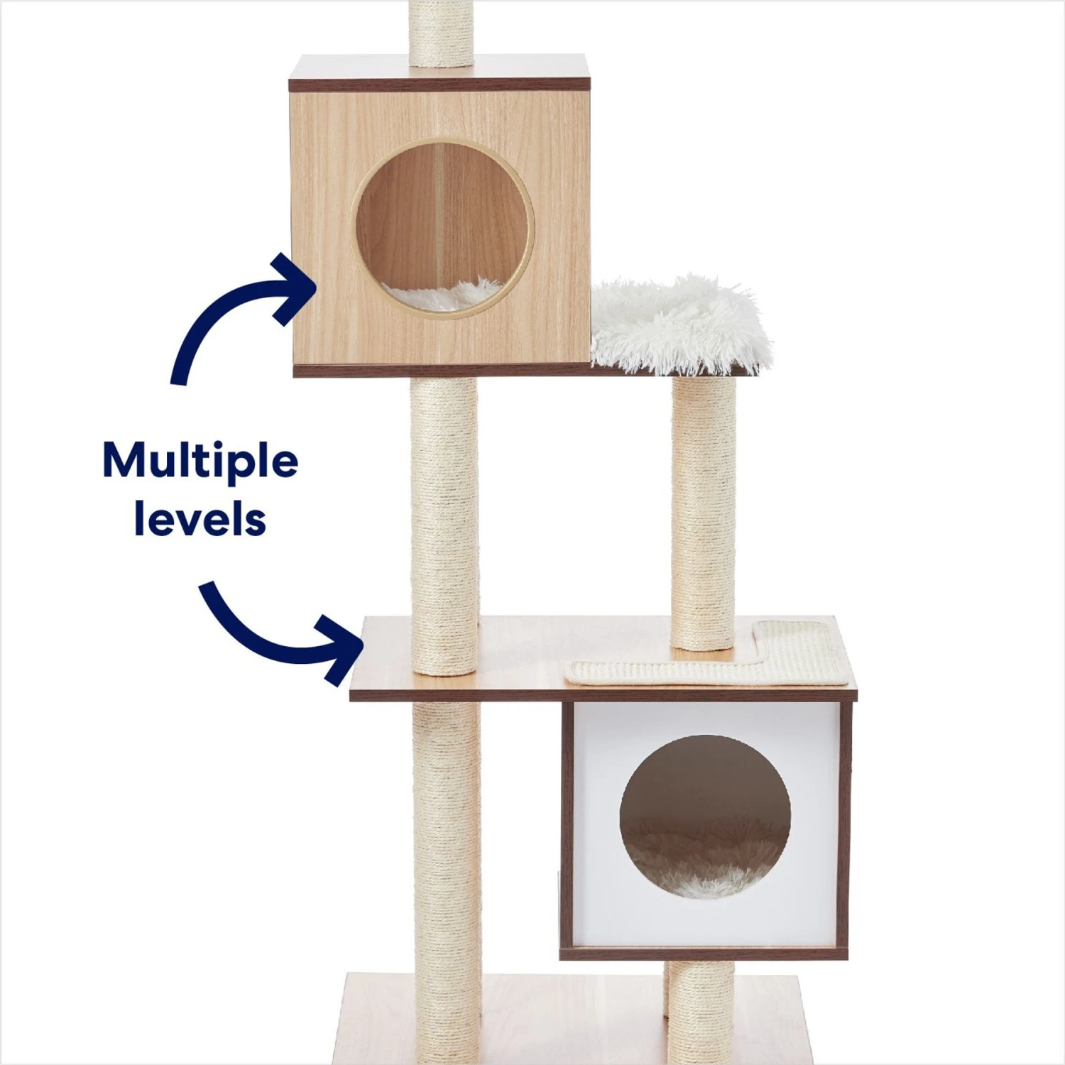 Frisco 62-in Modern Cat Tree & Condo - Image 4