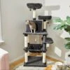 Frisco 64-in Cat Tree With Hammock, Condo, 2 Top Perches With Bed