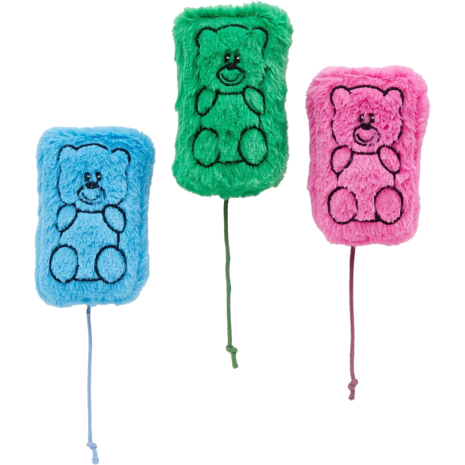 Frisco Zoomies & Chill Gummy Bear Plush Cat Toy With Catnip