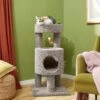Frisco 36-in Real Carpet Wooden Cat Tree