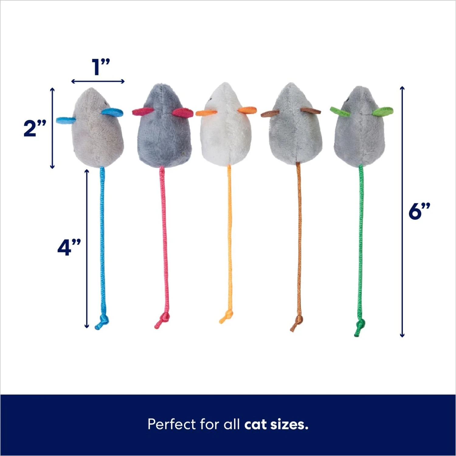 Frisco Mice Plush Cat Toy With Catnip - Image 2