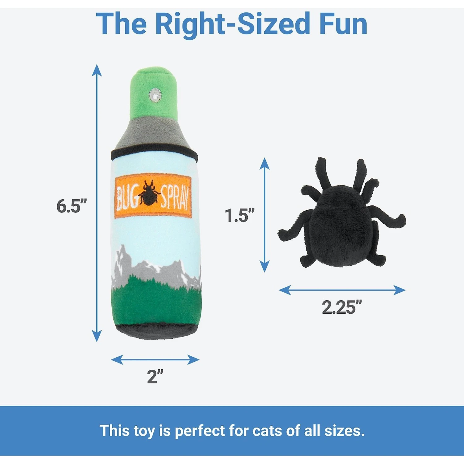 Frisco Camping Bug Spray Plush Cat Toy With Catnip, 3 Count - Image 2