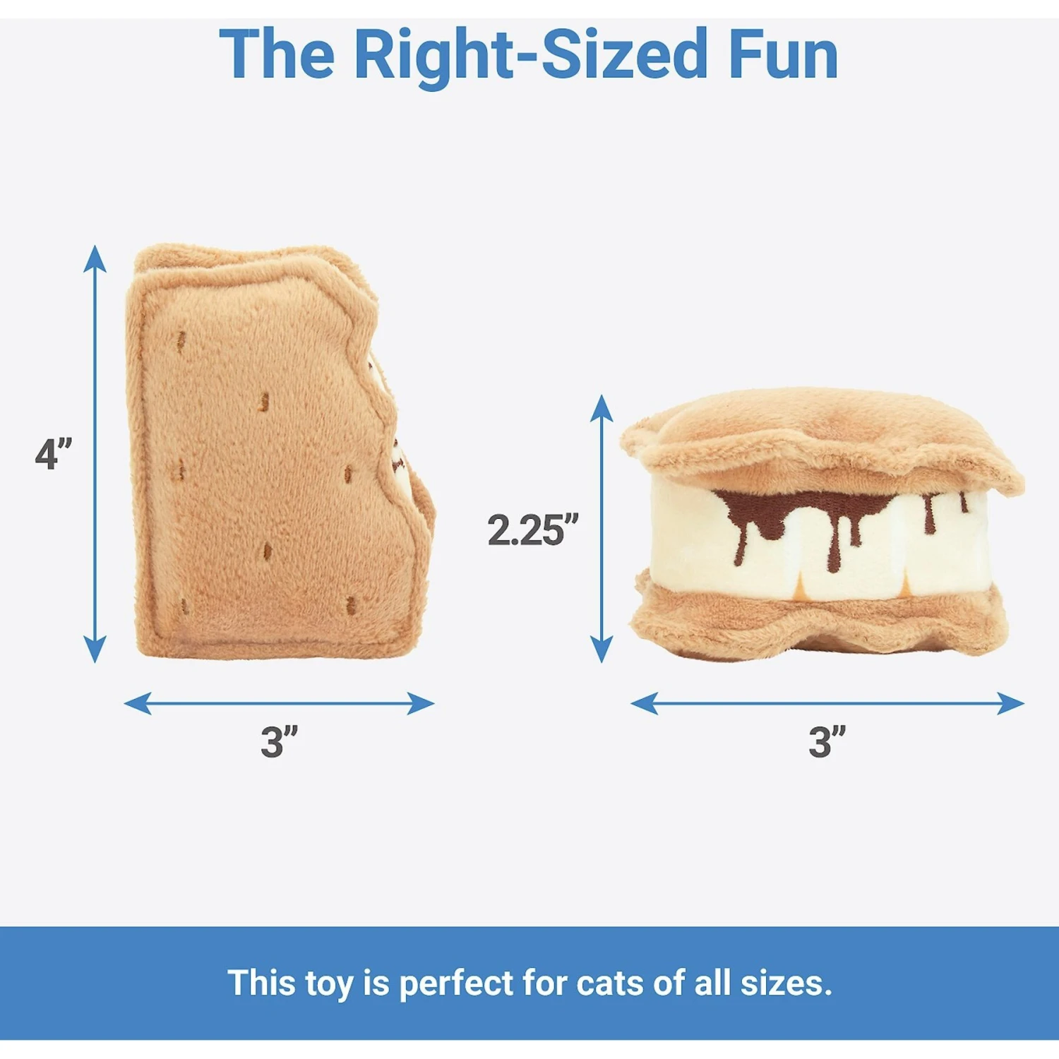 Frisco Camping S'mores Plush Cat Toy With Catnip, 2 Count - Image 2