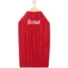 Frisco Personalized Dog & Cat Cable Knitted Sweater
