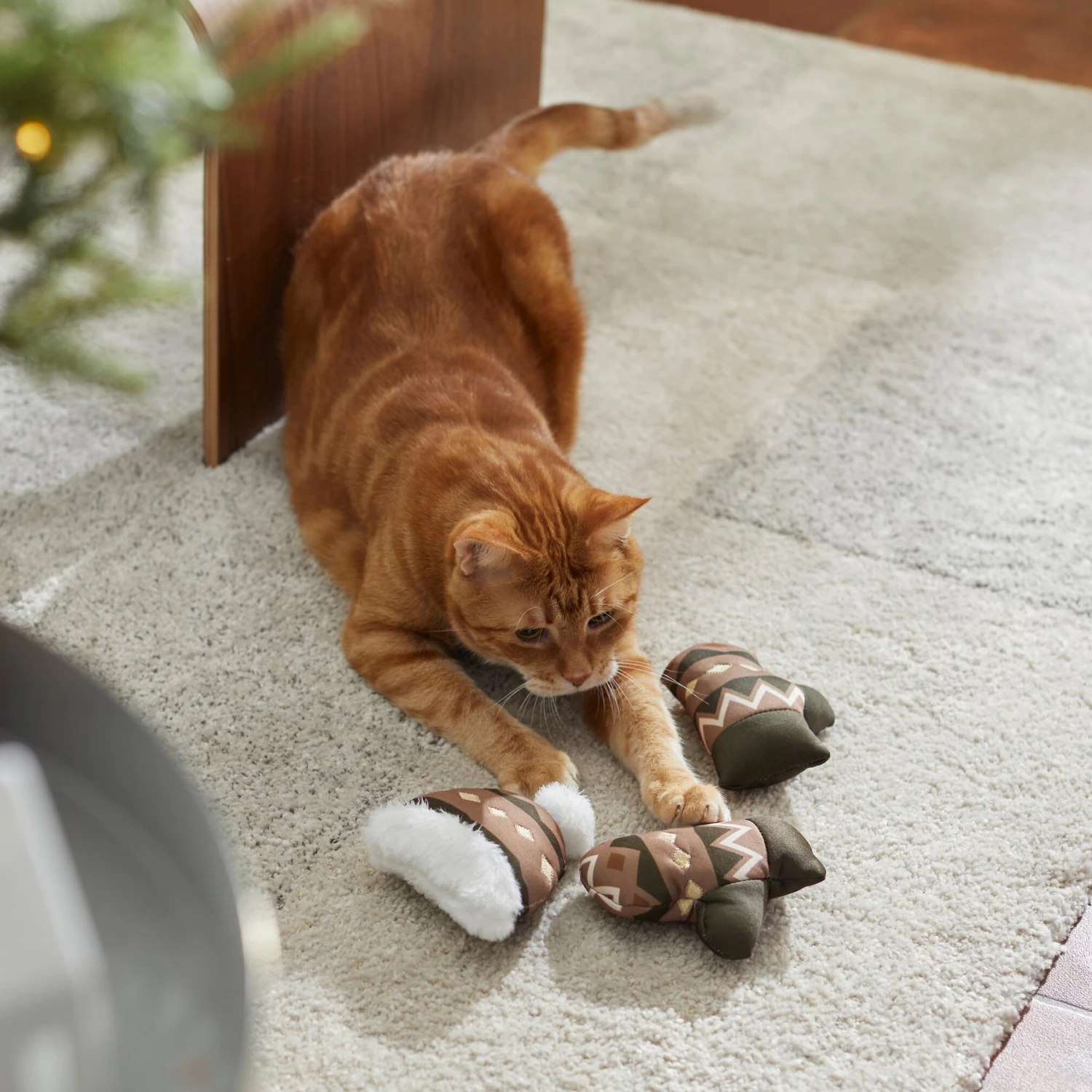 Frisco Mittens & Hat Plush Cat Toy With Catnip, 3 Count - Image 3