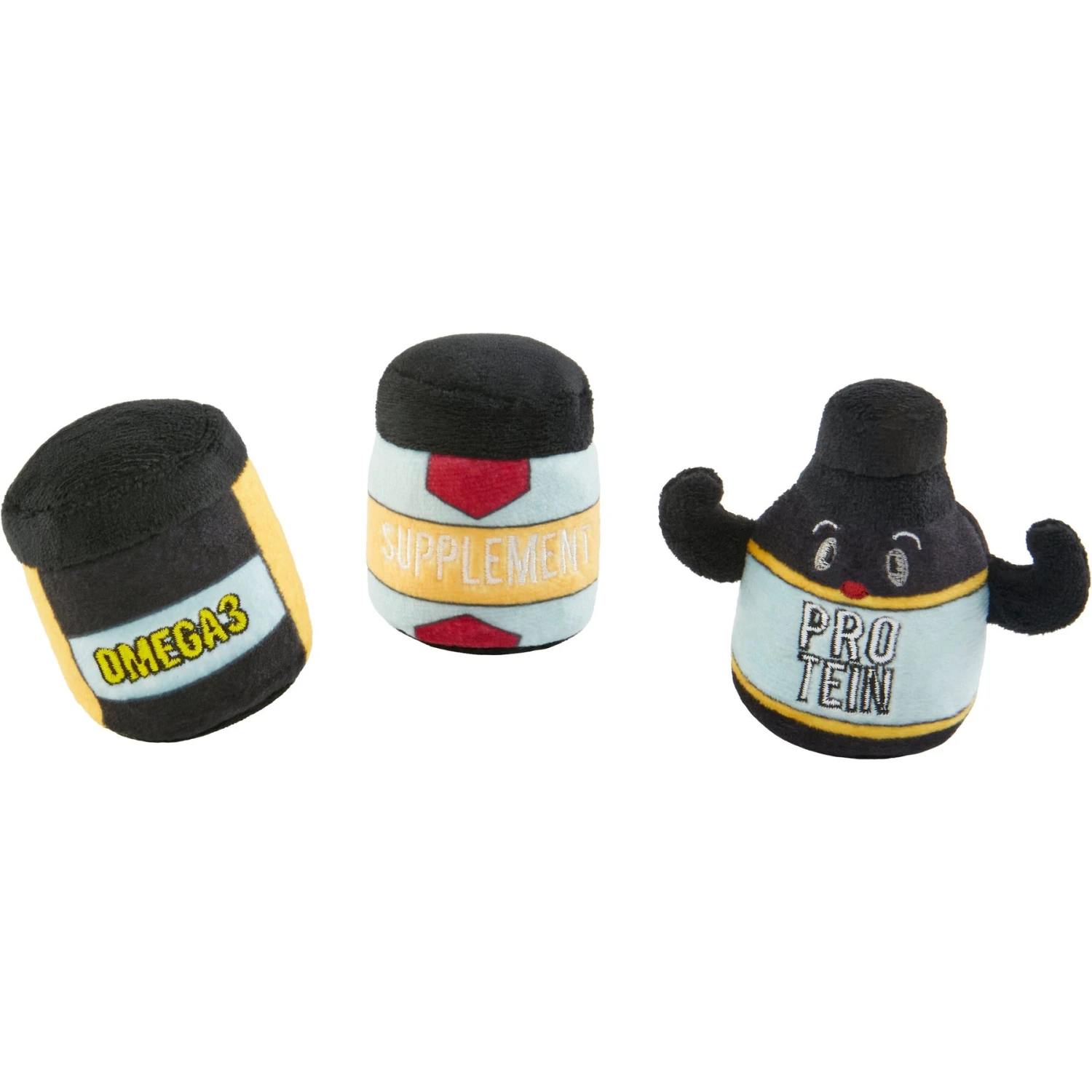 Frisco Pre-Workout & Protein Plush Cat Toy With Catnip, 3 Count