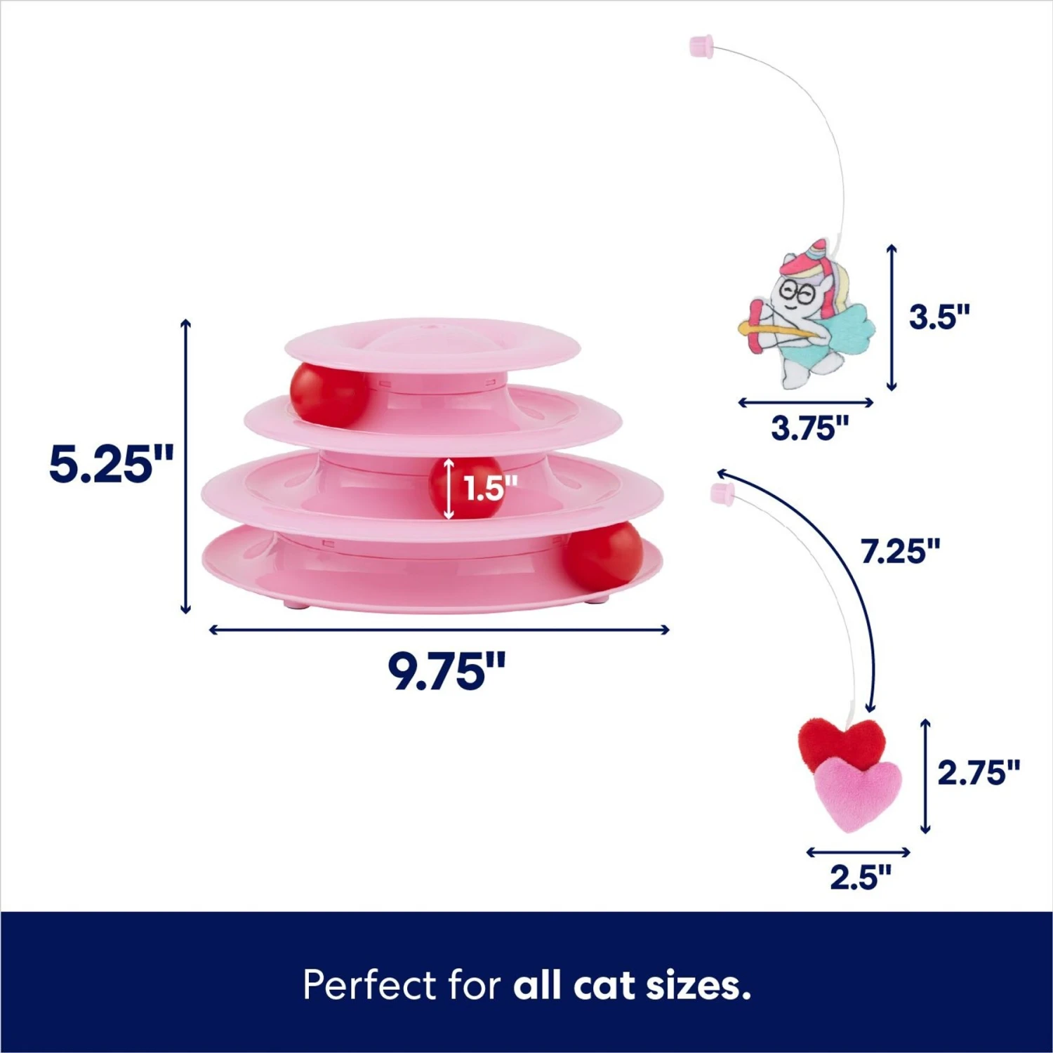 Frisco Unicorn Cat Tracks Cat Toy With Catnip - Image 2