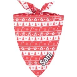 Frisco Fair Isle Personalized Dog & Cat Bandana