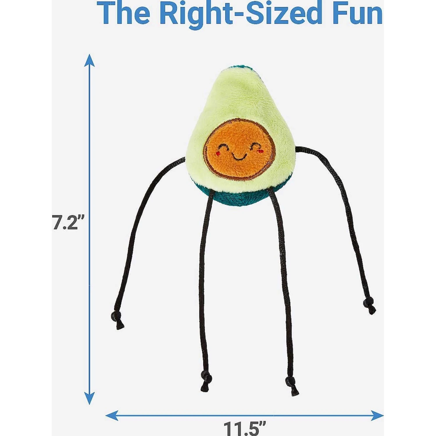 Frisco Cactus Cat Scratching Post & Frisco Dangly Avocado Buddy Plush Cat Toy With Catnip - Image 6