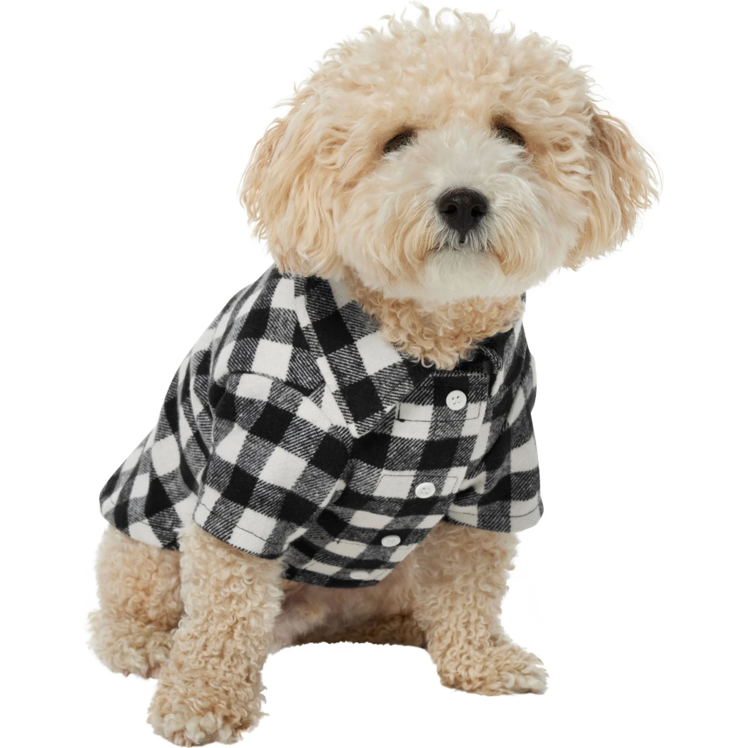 Frisco Black Plaid Dog & Cat Shirt - Image 3