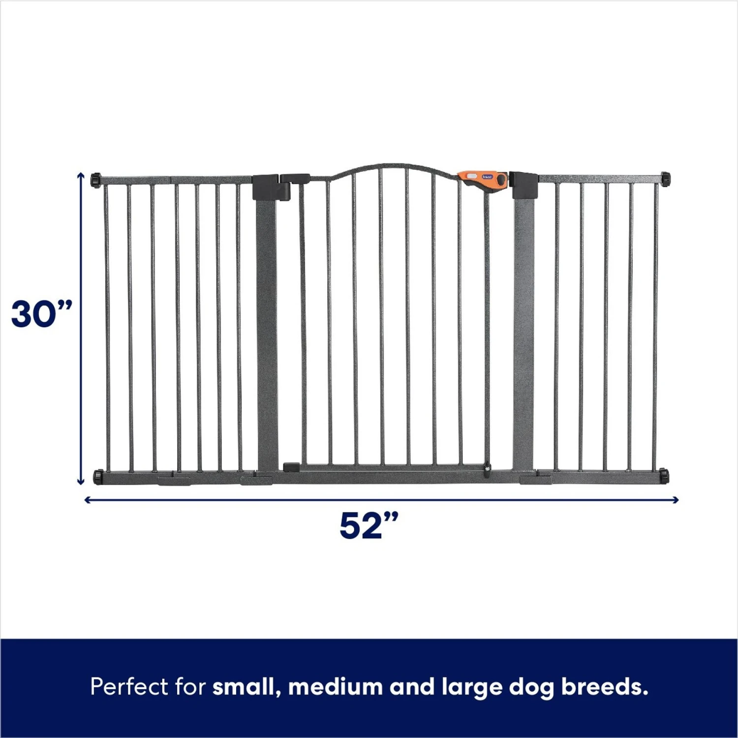 Frisco Outdoor Steel Arch Extra Wide Auto-Close Dog Gate - Image 2