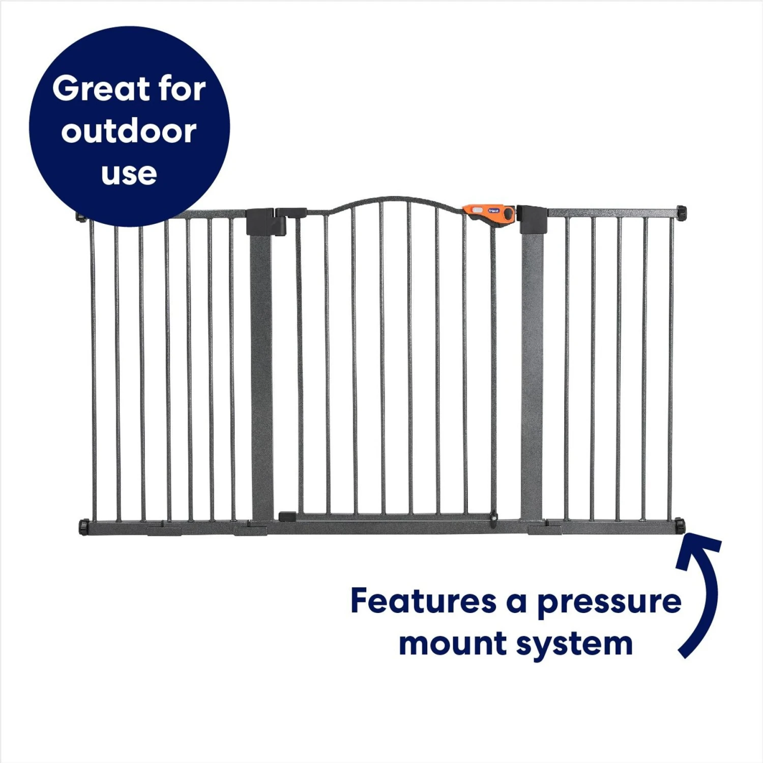 Frisco Outdoor Steel Arch Extra Wide Auto-Close Dog Gate - Image 3