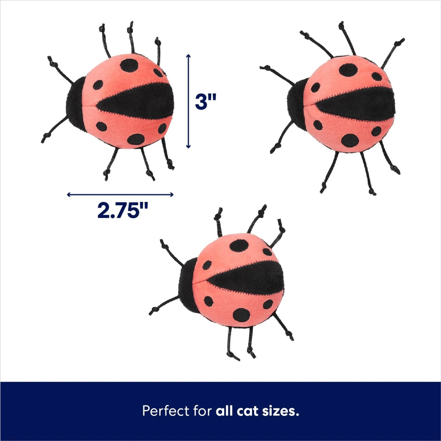 Frisco Spring Potted Plant And Ladybugs Interactive Plush Cat Toy With Catnip - Image 3