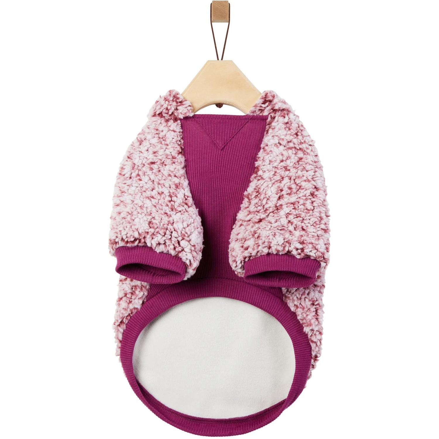 Frisco Textured Wubby 2-Tone Fleece Dog & Cat Hoodie - Image 5